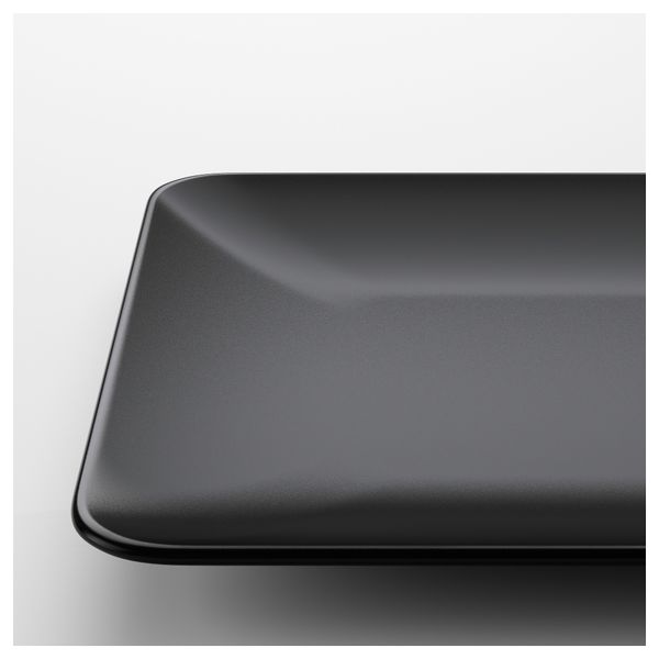 Тарелка ДИНЕРА, черный (30x20 см) - фото 2