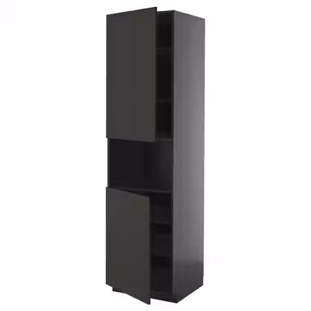 METOD Выс шкаф д/СВЧ/2 дверцы/полки