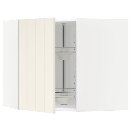 Угловой навесного шкаф с вращающейся секц, белый/Хитарп белый с оттенком 68x60 см IKEA METOD МЕТОД 492.264.51