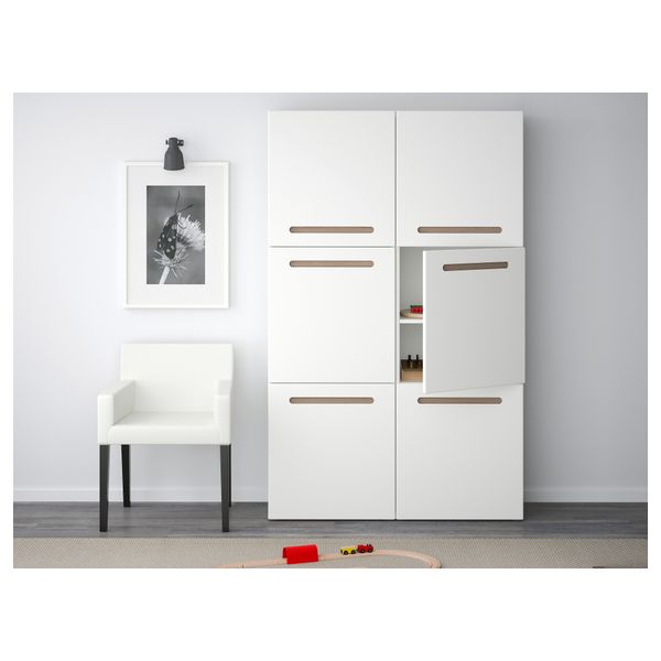 Комбинация для хранения с дверцами БЕСТО, Марвикен белый (120x40x192 см) - фото 2