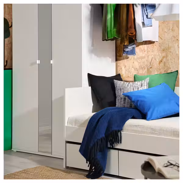 VIHALS Кушетка с отделением д/хран - белый 80x200 см - фото 4