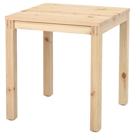 IKEA PS 2026 IKEA PS 2026 Стол с ящиками - сосна прозрачный лак 70x70 см