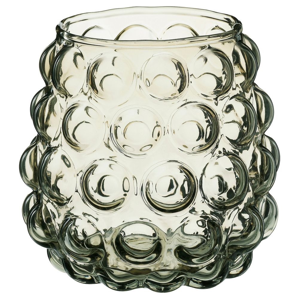 Подсвечник для греющей свечи, светлый оливково-зеленый 11 см IKEA VINTER 2021 ВИНТЕР 2021 905.037.61 - схема-чертеж с размерами