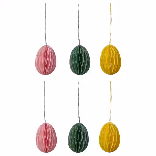 TJÄRLEK ТЭРЛЕК Украшение подвесное - яйцо/разные цвета - фото 1