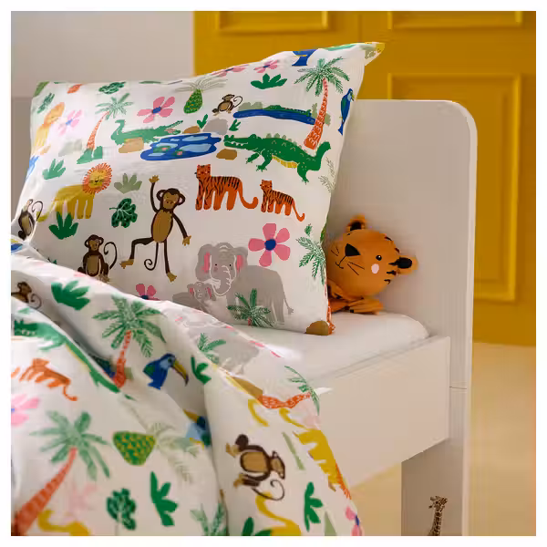 NATTHÄGER Набор перчаточных кукол, 3 предм. - крокодил зебра/тигр разноцветный - схема-чертеж с размерами