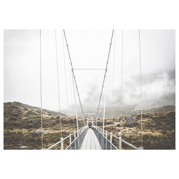 Холст, Другая сторона моста, 200x140 см IKEA BJÖRKSTA БЬЁРКСТА 305.316.20 - схема-чертеж с размерами