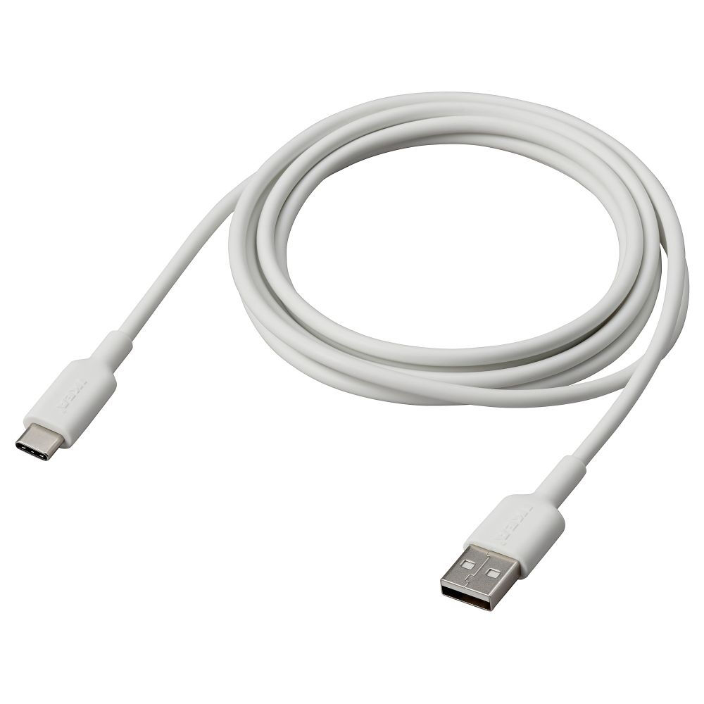 Кабель USB-A–USB-C, белый, 2 м IKEA SITTBRUNN 905.876.85 - фото 1