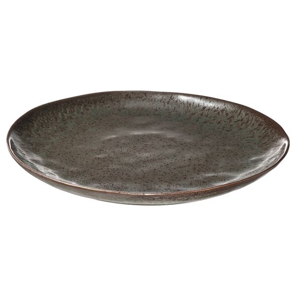 Блюдо, бирюзовый/коричневый 34 см IKEA ERTAPPAD ЭРТАППАД 404.967.01 - фото 1