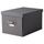 Коробка с крышкой, темно-серый, 35x56x30 см IKEA TJOG ЧУГ 804.776.68