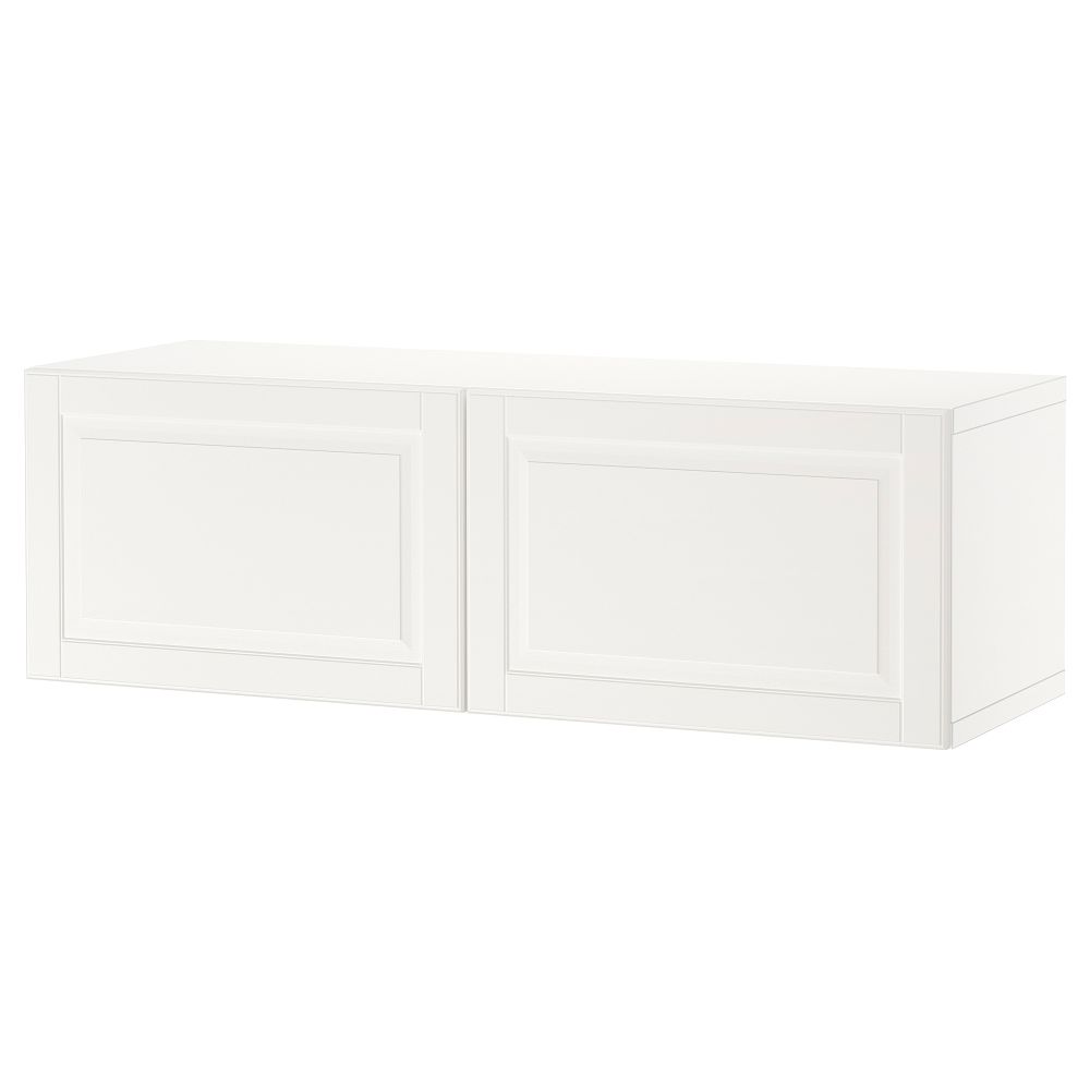 Комбинация настенных шкафов, белый, Smeviken белый, 120x42x38 см IKEA BESTÅ БЕСТО 694.398.47 - фото 1
