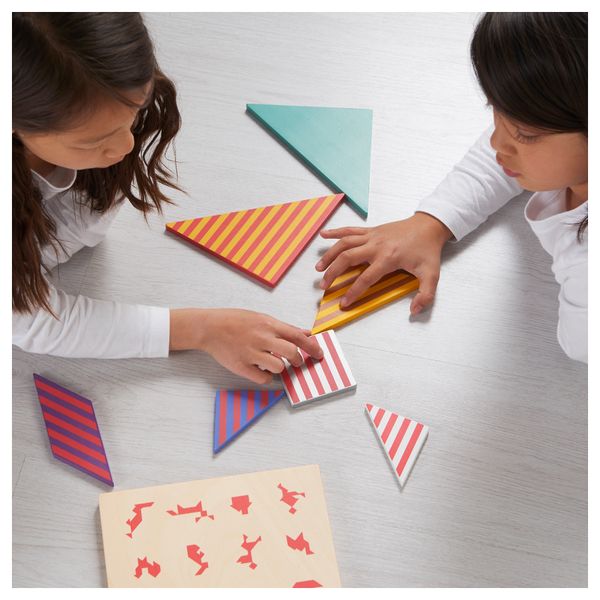 Головоломка танграм ЛАТТО - схема-чертеж с размерами