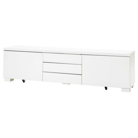 Тумба под ТВ, глянцевый белый, 180x41x49 см IKEA BESTÅ БЕСТО BURS БЕСТО БУРС 302.691.29
