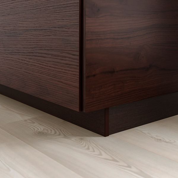 Цоколь, темно-коричневый под ясень 220x8 см IKEA ASKERSUND АСКЕРСУНД 104.253.76 - фото 2