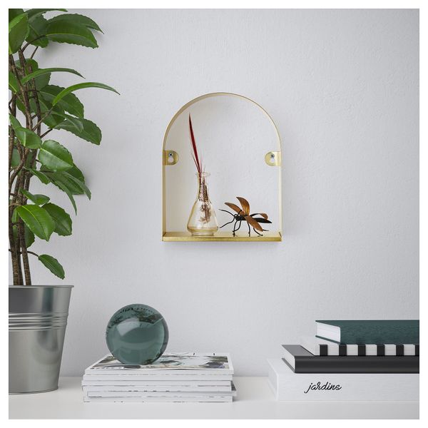 Полка навесная ТОССАСЕН, желтая медь (20x25 см) - фото 2