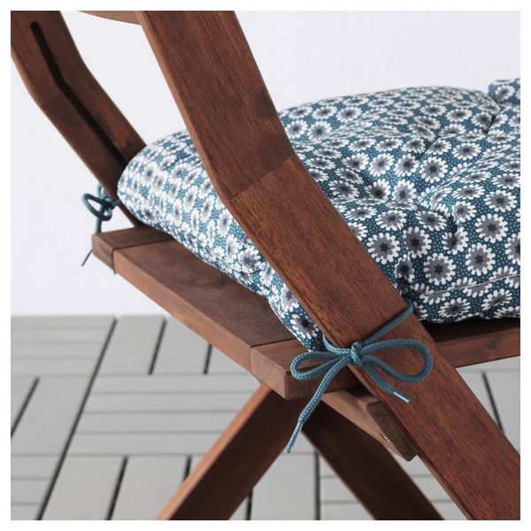 Подушка на садовый стул ИТТЕРОН, синий (40x40 см) - фото 3