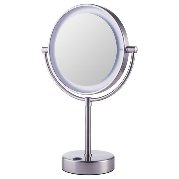 Зеркало с подсветкой КАЙТУМ, с батарейным питанием (20 см) - схема-чертеж с размерами