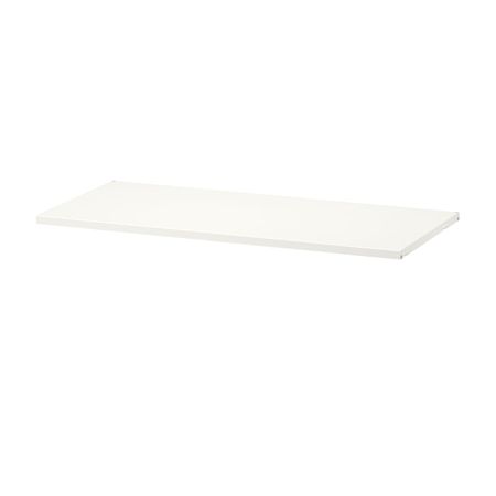 Полка, металлический белый 80x40 см IKEA BOAXEL БОАКСЕЛЬ 404.535.51