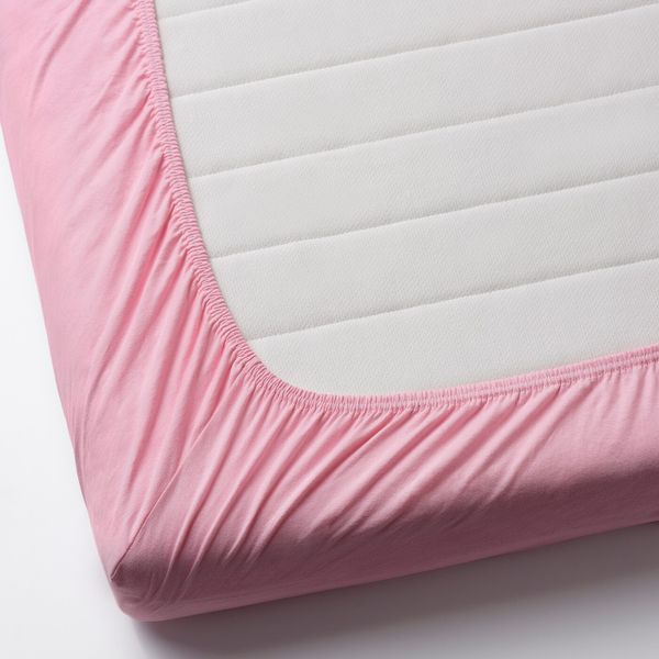 Натяжная простыня для раздвижной кровати,2шт, розовый IKEA ЛЕН 904.403.30 - фото 2