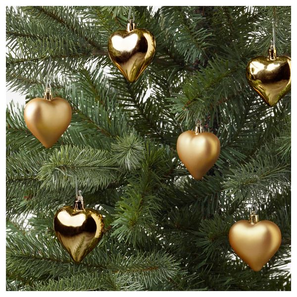 Украшение подвесное ВИНТЕР 2017, сердце, золотой - схема-чертеж с размерами