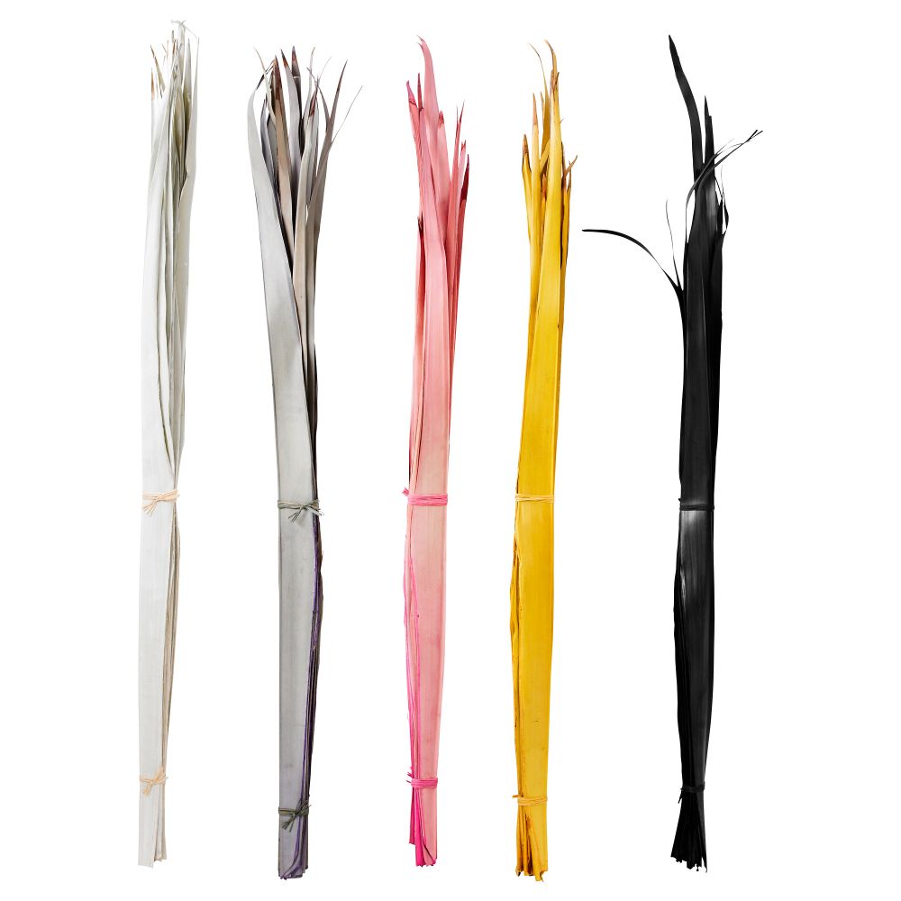Сухой букет ТОРКА, пальмовый лист разные цвета (114 см) - фото 1
