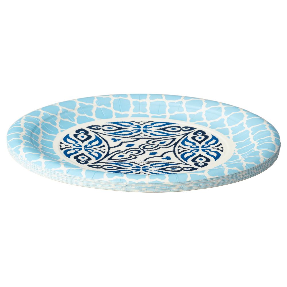 Бумажная десертная тарелка СОММАР 2016, синий (18.5 см) - фото 1