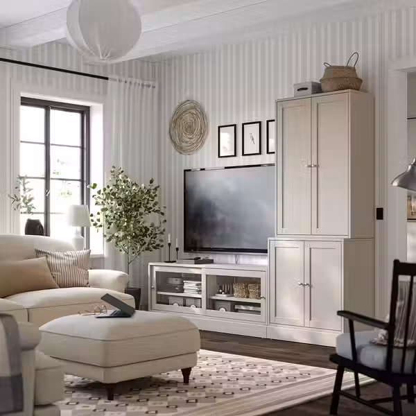 HAVSTA Шкаф для ТВ, комбинация - серо-бежевый 241x47x212 см - фото 2