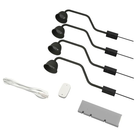 Комплект освещения, черный IKEA TRÅDFRI ТРОДФРИ, TVÄRDRAG 795.614.94