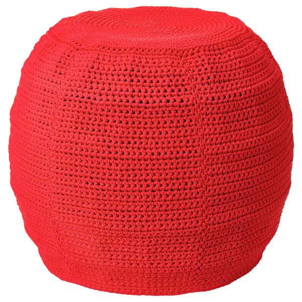 Чехол пуфа, для дома/сада, красный 48 см IKEA ОТТЕРЁН 804.112.05 - фото 2