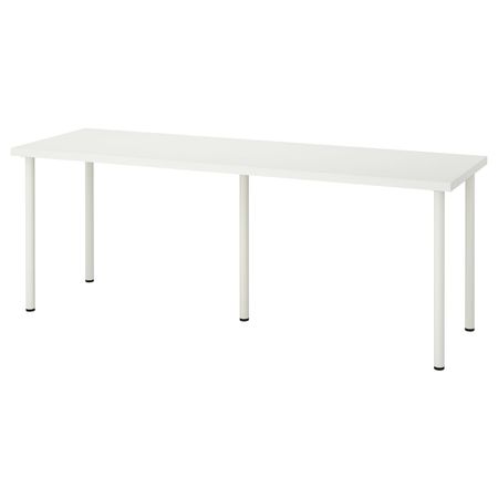Стол, белый 200x60 см IKEA LINNMON ЛИННМОН / ADILS АДИЛЬС 492.795.95