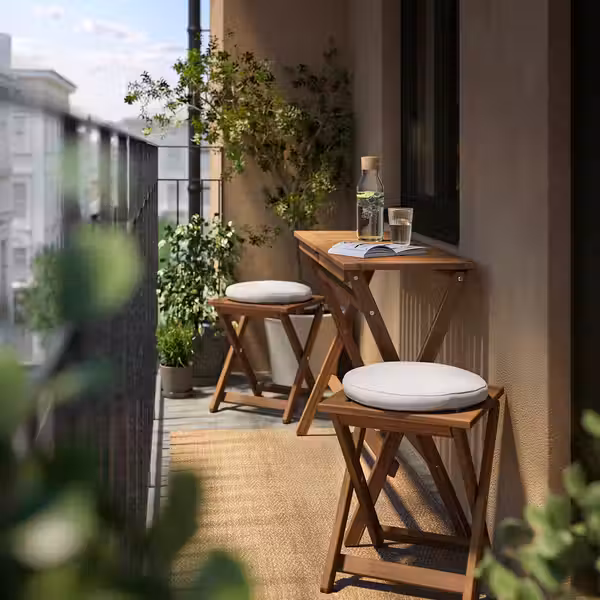 NÄMMARÖ Садовый стол+2 табурета - схема-чертеж с размерами