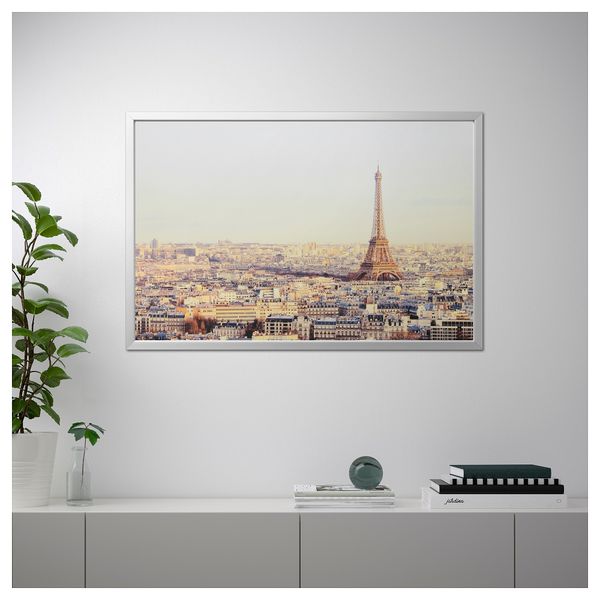 Картина с рамой БЬЁРКСТА, Символ Франции, цвет алюминия (118x78 см) - фото 2