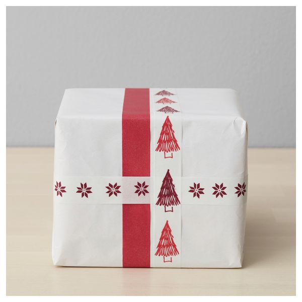 Скотч ВИНТЕР 2017, красный, белый (5 м) - схема-чертеж с размерами