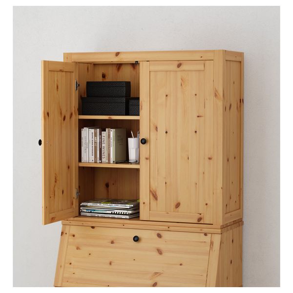 Дополнительный модуль для бюро ХЕМНЭС, светло-коричневый (89x90 см) - фото 3