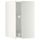 Угловой навесной шкаф с вращающейся секцией МЕТОД, белый, Лаксарби белый