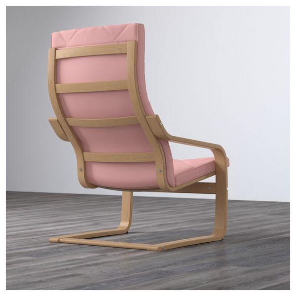 Кресло ПОЭНГ, дубовый шпон, Эдум розовый - фото 3