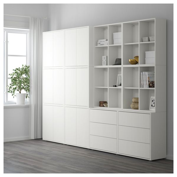 Комбинация шкафов с ножками ЭКЕТ, белый (280x35x212 см) - фото 2