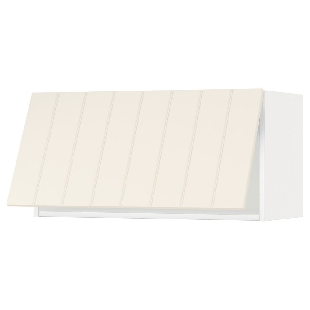 Горизонтальный навесной шкаф, белый/Хитарп белый с оттенком 80x40 см IKEA METOD МЕТОД 693.923.31 - схема-чертеж с размерами
