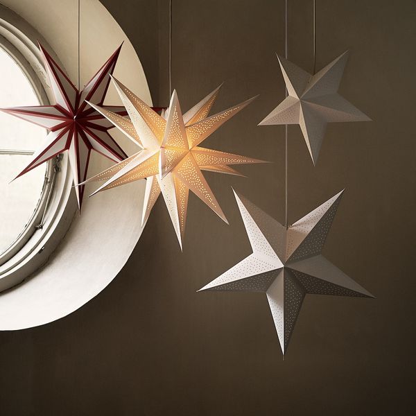 Абажур, красный, белый 70 см IKEA STRÅLA СТРОЛА 304.782.41 - фото 4