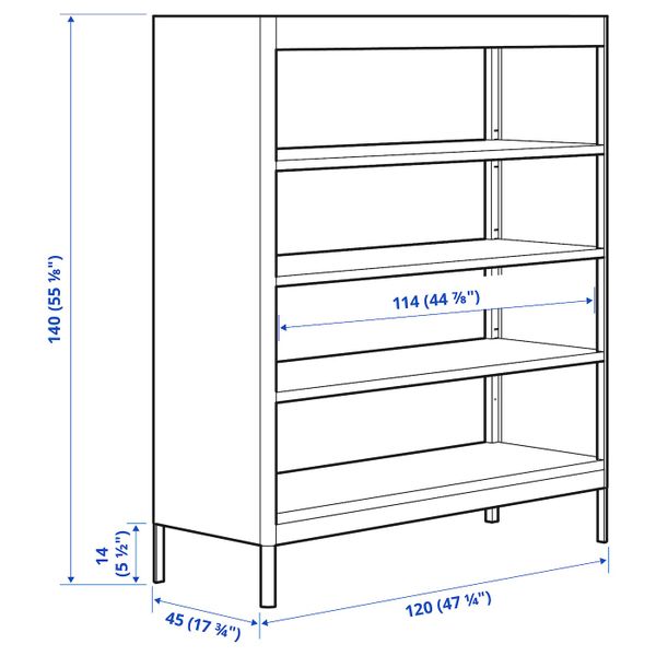 IKEA, дополнительный ракурс - схема-чертеж с размерами