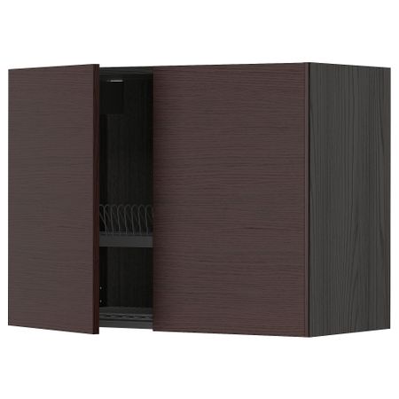 Навесной шкаф с сушилкой, 2 дверцы, 80x60 cm IKEA METOD МЕТОД 294.658.43