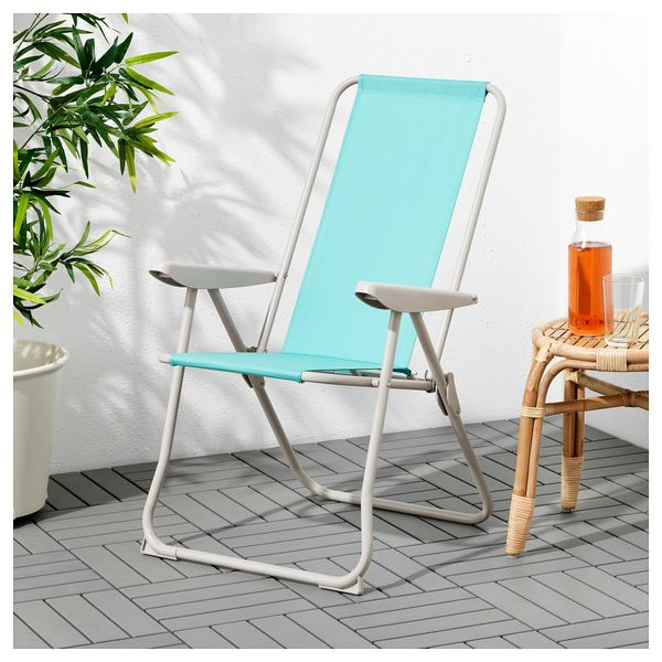 Кресло с регулируемой спинкой ХОМЭ, бирюзовый - схема-чертеж с размерами