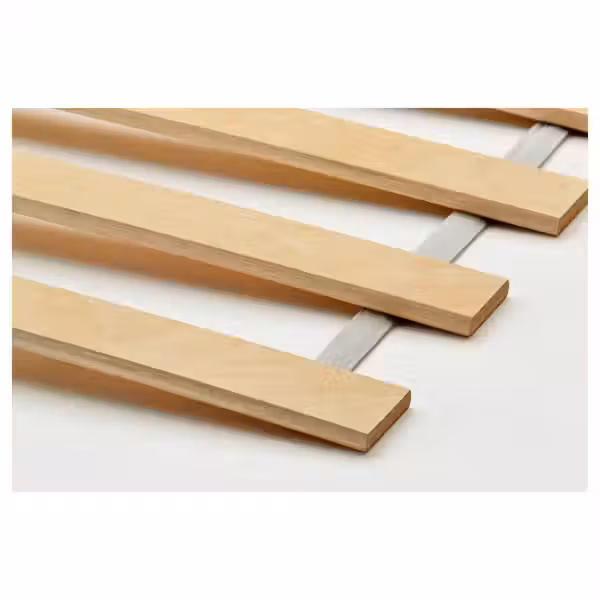 MALM Каркас кровати - дубовый шпон, беленый/Luröy 120x200 см - фото 7