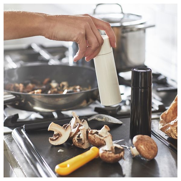 Мельница для специй, черный-белый, 14 см IKEA BARNASINNE 305.237.19 - схема-чертеж с размерами