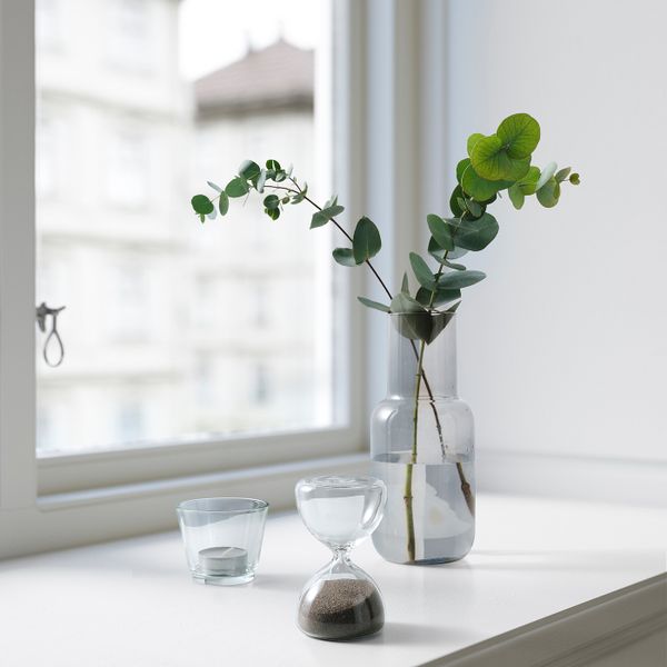 Декоративные песочные часы, прозрачное стекло/песочный 10 см IKEA EFTERTÄNKA ЭФТЕТЭНКА 804.954.84 - фото 2