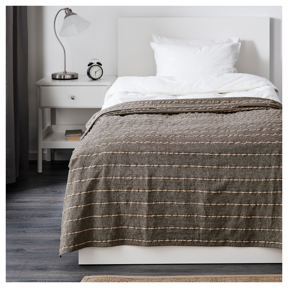 Покрывало ТАЛЛОРТ, черный/естественный - фото 1