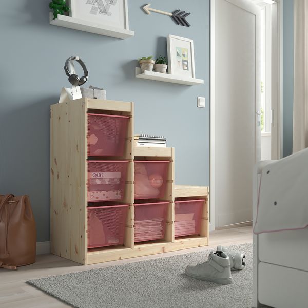 Комбинация для хранения + контейнеры IKEA TROFAST ТРУФАСТ 594.779.10 - фото 3