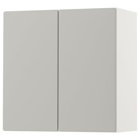 Навесной шкаф, белый серый/с 1 полкой 60x32x60 см IKEA SMÅSTAD СМОСТАД 993.951.06