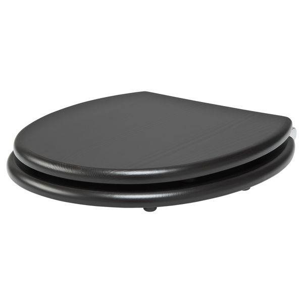 Сиденье для унитаза НОММЕН, черно-коричневый - фото 1