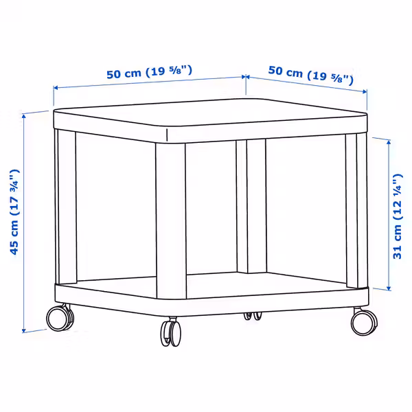 IKEA, дополнительный ракурс - схема-чертеж с размерами