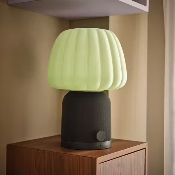 KULGLASS Лампа с динамиком bluetooth - темно-зеленый - схема-чертеж с размерами